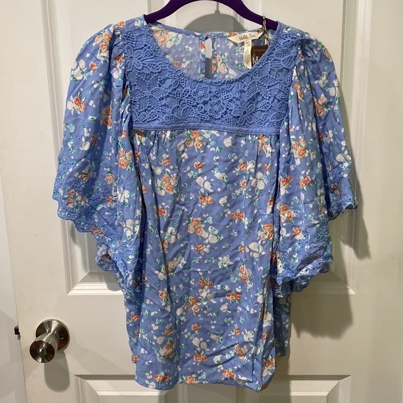 Matilda Jane Flutter Sleeve Floral Blouse NWT - Picture 3 of 14
